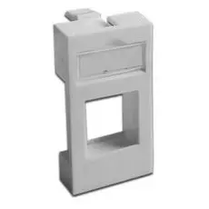 Вставка Lanmaster LAN-SIP-22R-WH 22.5x45 без шторок для Кейстоуна