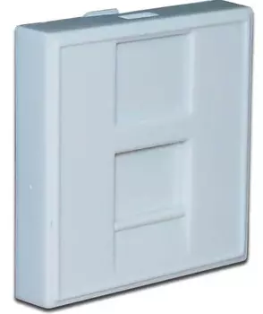 Вставка Lanmaster LAN-SIP-23N-WH 45x45, со шторкой и маркировкой, белая