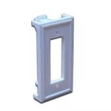 Вставка Lanmaster LAN-SIP-2SC-WH 22.5х45 под дуплексный оптический адаптер, белая