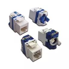 Вставка Lanmaster LAN-TK45U5E/180-WH Keystone Tooless RJ-45, категория 5e, белая, без инструмента