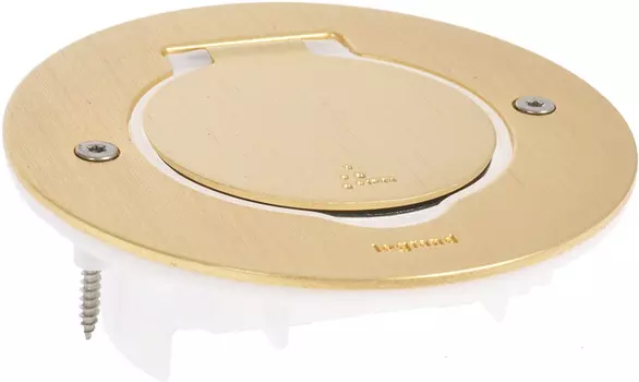 Встраиваемый блок Legrand 089711 - DLP - Ip44 форма - круг, бронза, 2 модуля, для монтажа ЭУИ Программы Mosaic