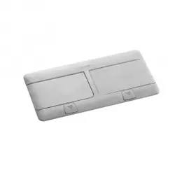 Выдвижной розеточный блок Legrand 054010 - DLP - неукомплектованный, IP 40, 3 модуля, алюминий