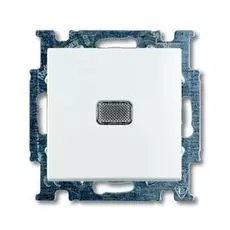 Выключатель ABB 1012-0-2153 BASIC 55 одноклавишный с подсветкой, 10А, 250В, IP20 сх.1 белый