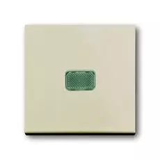 Выключатель ABB 1012-0-2156 BASIC 55 одноклавишный с подсветкой, 10А, 250В, IP20 (бежевый)