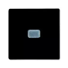 Выключатель ABB 1012-0-2175 BASIC 55 одноклавишный (механизм), с подсветкой, 10А, 250В, IP20, в рамку шато (чёрный)