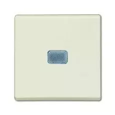 Выключатель ABB 1012-0-2185 BASIC 55 одноклавишный однополюсный, с подсветкой (механизм), 10А, 250В, IP20 шале (белый)