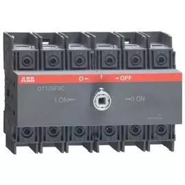 Выключатель ABB 1SCA105037R1001 OT125F3C разъединитель реверсивный 3Р 125А без ручки управления