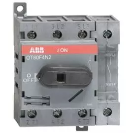 Выключатель ABB 1SCA105413R1001 OT80F4N2 разъединитель до 80А 4P на DIN-рейку или монтажную плату(с резерв.ручкой)