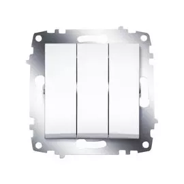 Выключатель ABB 619-010200-254 Cosmo трехклавишный, 10А, 250В, IP20 (белый)