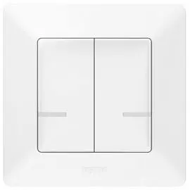 Выключатель беспроводной Legrand 752187 Valena Life with NETATMO, 2-клавишный, белый