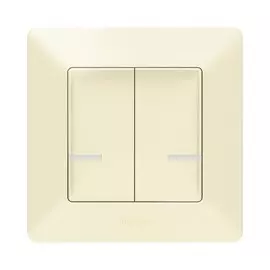Выключатель беспроводной Legrand 752287 Valena Life with NETATMO, 2-клавишный, слоновая кость