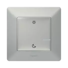 Выключатель беспроводной Legrand 752389 Valena Life with NETATMO "День/Ночь", алюминий