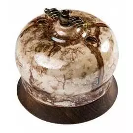 Выключатель Bironi B2-202-090/18 мрамор золото, 2-клавишный порходной