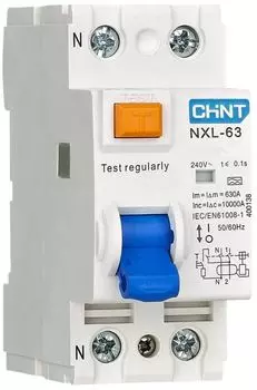Выключатель дифференциального тока (ВДТ, УЗО) CHINT 280716 1P+N, 25А, 30mA, тип A, 6кА
