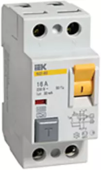 Выключатель дифференциального тока (ВДТ, УЗО) IEK MDV10-2-032-030 2п 32A 30мA ВД1-63 AC