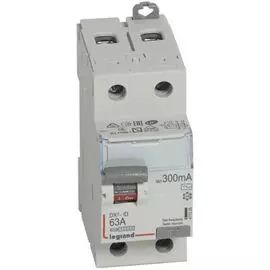 Выключатель дифференциального тока (ВДТ, УЗО) Legrand 411526 DX-ID - 2П, 230 В~, 63 А, тип AC, 300 мА, 2 модуля