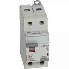 Выключатель дифференциального тока (ВДТ, УЗО) Legrand 411555 DX-ID - 2П, 230 В~, 40 А, тип A, 30 мА, 2 модуля