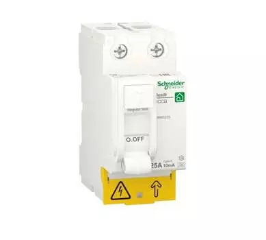Выключатель Schneider Electric RESI9 R9R60225 дифференциального тока (УЗО) 25А 2P 10mA тип A