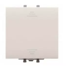 Выключатель DKC 4405102 одноклавишный, модульный, "Ванильная дымка", 2 модуля, "Avanti"