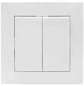 Выключатель EKF EWV10-023-10 Валенсия 2-кл. 10А белый в сборе