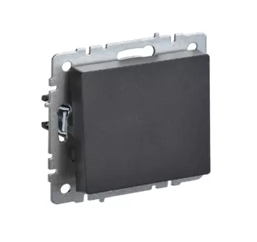 Выключатель IEK BR-V10-0-10-K02 1-кл. СП BRITE ВС10-1-0-БрЧ 10А черный