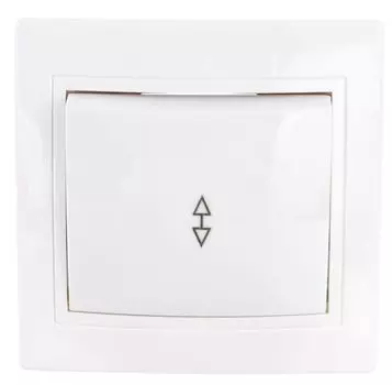 Выключатель IEK EVK12-K01-10-DM проходной 1-кл. СП Кварта 10А IP20 ВСп10-1-0-КБ белый