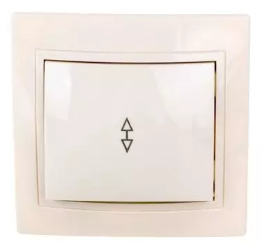 Выключатель IEK EVK12-K33-10-DM проходной 1-кл. СП Кварта 10А IP20 ВСп10-1-0-ККм кремовый