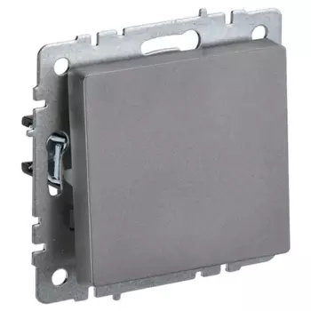 Выключатель кнопочный IEK BR-V14-0-10-K46 BRITE 10А ВС10-1-4-БрС Сталь