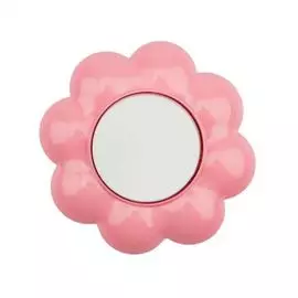 Выключатель KRANZ KR-78-0623 одноклавишный HAPPY Цветок скрытой установки, белый/розовый