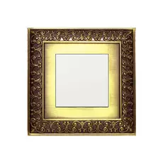 Выключатель Lanmaster LAN-EC45x45-S12-BRZ 3-контактный, одноклавишный 45х45, бронза