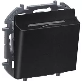 Выключатель Legrand 673803 Inspiria антрацит для гостиничных номеров