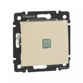 Выключатель Legrand 695601 Valena CLASSIC - одноклавишный, с подсветкой, слоновая кость