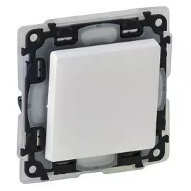 Выключатель Legrand 752171 Valena LIFE - кнопочный 6А 250В с лицевой панелью, безвинтовые зажимы, белый