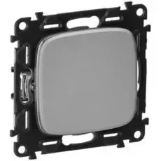 Выключатель Legrand 752901 Valena ALLURE DIY, 1-клавишный, 10А, 250В, алюминий