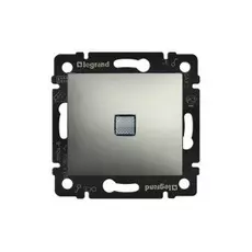 Выключатель Legrand 770110 Valena CLASSIC - с подсветкой, 10 A, 250 В~, алюминий