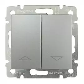 Выключатель Legrand 770114 Valena CLASSIC - без фиксации с электрической блокировкой, 10 А, 250 В~, алюминий