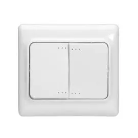 Выключатель Legrand 782103 двойной с подсветкой 10AX Белый Kaptika