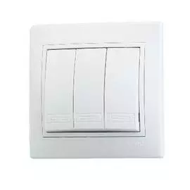 Выключатель Lezard 701-0202-109 СП Мира бел/бел.