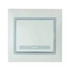 Выключатель Lezard 701-0215-100 СП Мира бел/сер.