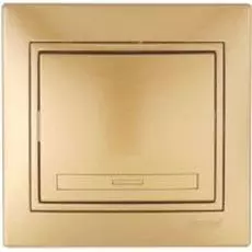 Выключатель Lezard 701-1313-100 СП Мира метал. золото