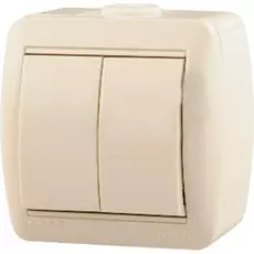 Выключатель Lezard 710-0300-101 ОП Ната крем.