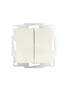 Выключатель Lezard 742-0388-101 Vesna 2-кл. СП механизм крем.