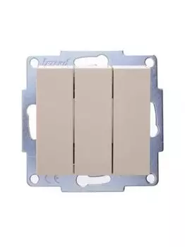 Выключатель Lezard 742-0388-109 Vesna 3-кл. СП механизм крем.