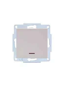 Выключатель Lezard 742-0388-112 Vesna 2-кл. СП с индикацией механизм крем.