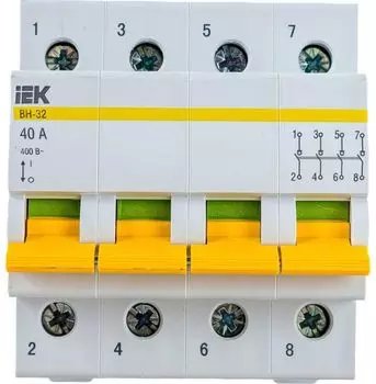 Выключатель нагрузки IEK MNV10-4-040 ВН-32 40А/4П