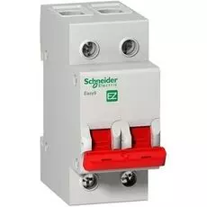 Выключатель нагрузки Schneider Electric EZ9S16263 2-полюсный, 63А, EASY 9