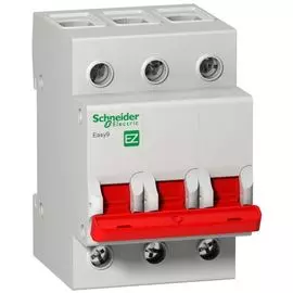 Выключатель нагрузки Schneider Electric EZ9S16380 EASY 9 3P 80А