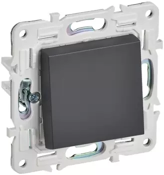 Выключатель одноклавишный IEK SK-V10-0-10-K48 SKANDY 10А SK-V01T титан