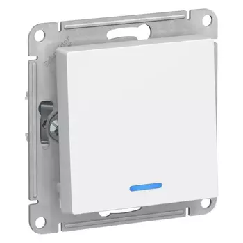 Выключатель одноклавишный с подсветкой Systeme Electric ATN001313 AtlasDesign сх.1а, 10АХ, мех., Лотос