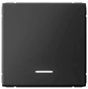 Выключатель одноклавишный с подсветкой Systeme Electric GAL001413 ArtGallery сх.1а, 10АХ, механизм, Базальт